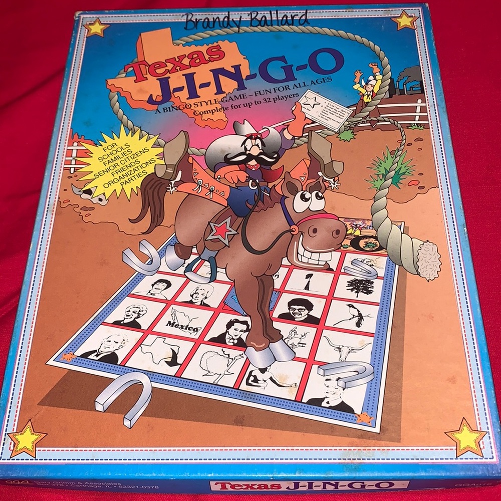 EUC - Texas J-I-N-G-O ~ A Bingo Style Game